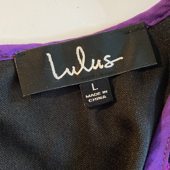 Lulu’s NWT Under the Stars Red Purple Lace Lined Mini Dress 3288 - Picture 8 of 11